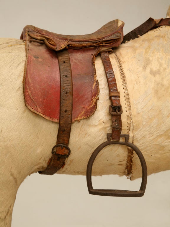c.1900 Antique English Horse Pull Toy 4
