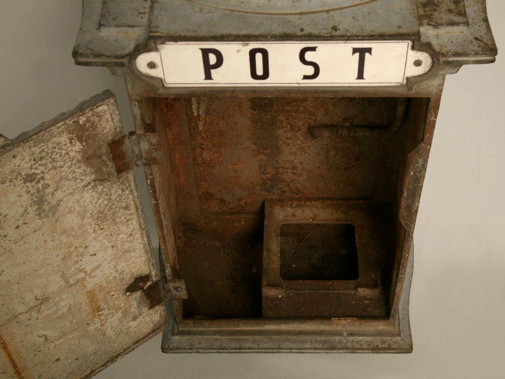 c.1930 French Iron Telephone/Post Box 7