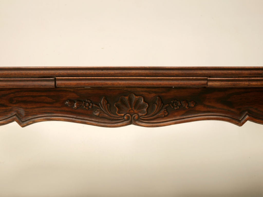 c.1930 French Oak Draw-Leaf Dining Table 3