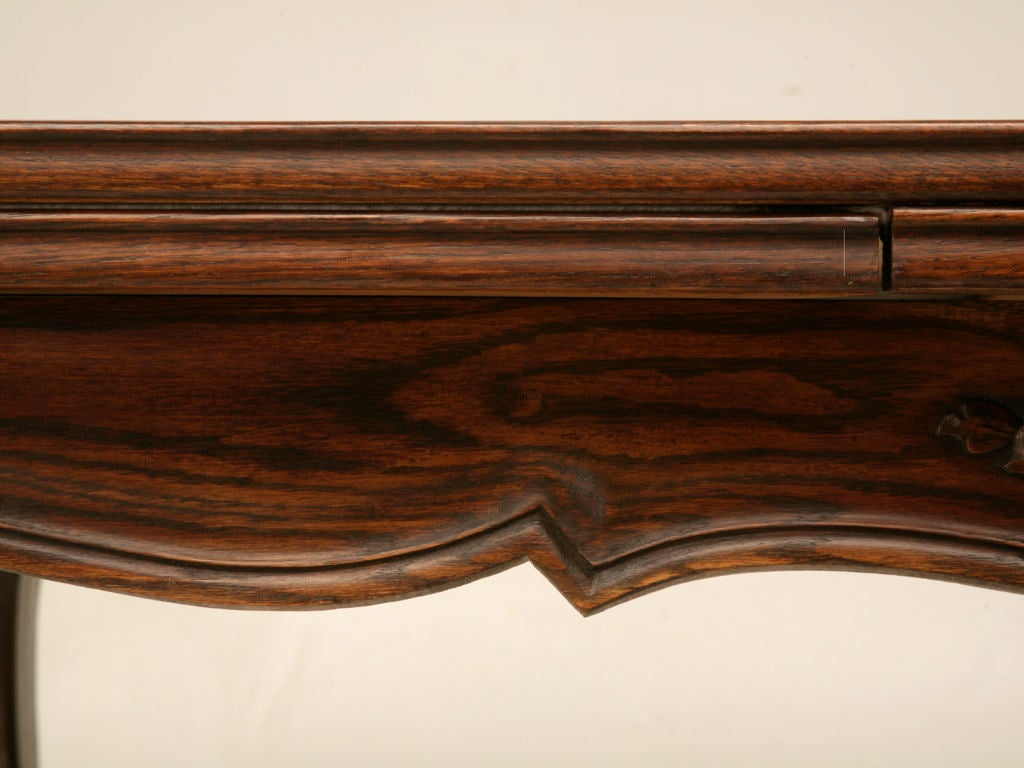 c.1930 French Oak Draw-Leaf Dining Table 4