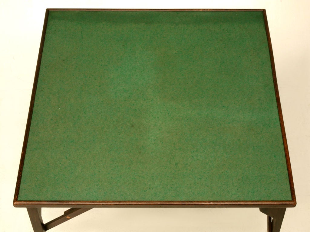 Mid-20th Century Vintage French Folding Games Table