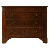 c.1890 French Book-Matched Walnut Louis Philippe Commode