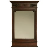 c.1890 French Walnut Henri II Mirror