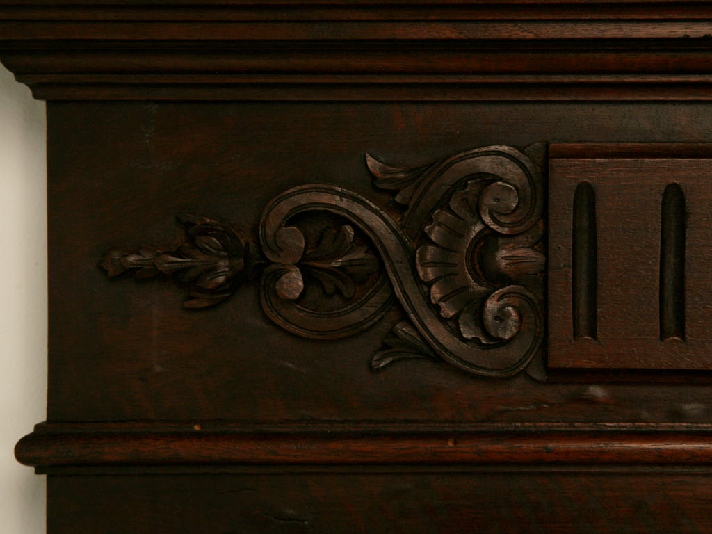 c.1890 French Walnut Henri II Mirror 2