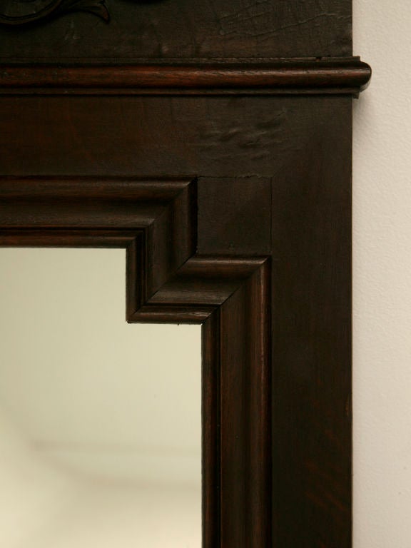 c.1890 French Walnut Henri II Mirror 4