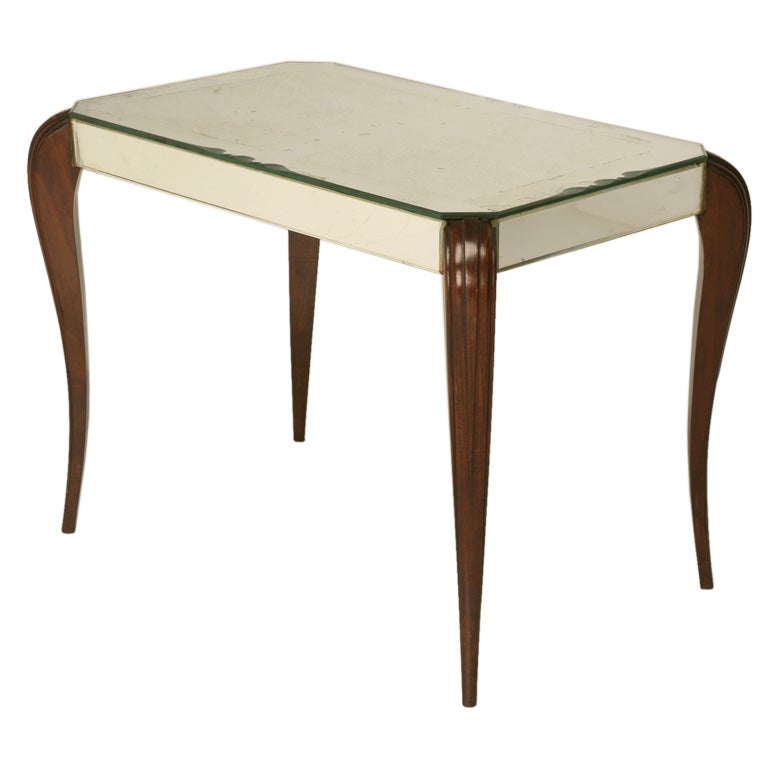 French 40 S Mirrored Side Table For, Wood Mirrored Side Table