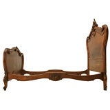 c.1890 French Walnut Louis XV Style Bed