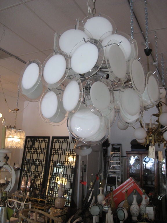 Large Murano Chandelier by Vistosi