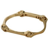 Vintage 18k Yellow Gold Italian Link Bracelet
