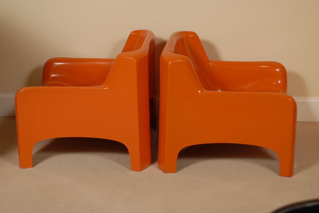 Mid-20th Century Pair of Bartoli Armchairs