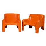 Vintage Pair of Bartoli Armchairs