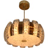 Italian glass ceiling light