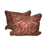Antique Fortuny fabric cushions