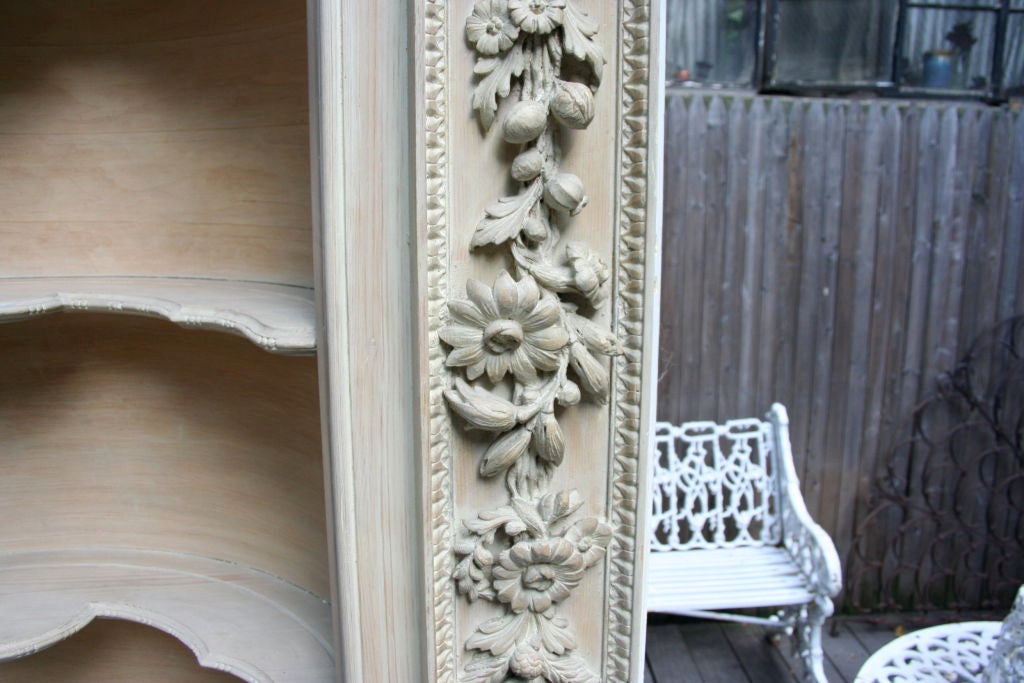 Pair of Georgian carved and limed cabinets 5