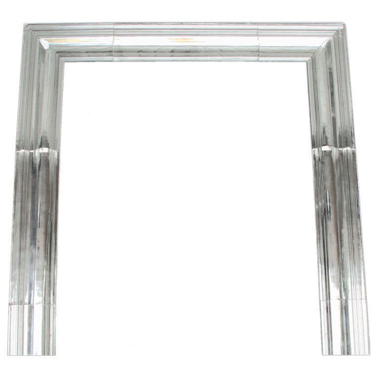 Steuben mirrored glass mantle