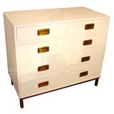 Retro American 5-drawer campaign style chest