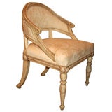 One Swedish Gustavian Karl Johan style open armchairs