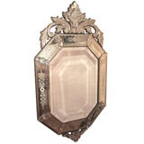 Antique French Napoleon III Period Glass Mirror