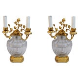 French Louis XVI Style Table Lamps