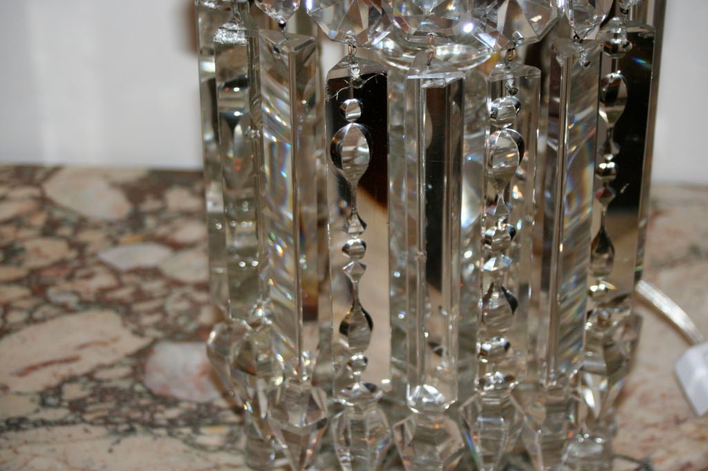 A Pair of French Baccarat Girandoles