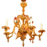 Antique Venetian Murano Glass Chandelier