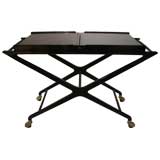 Vintage Cesare Lacca, Walnut and Lacquer Serving Cart