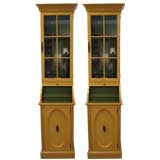 Pair of Roll Top Etegeres by Johnson
