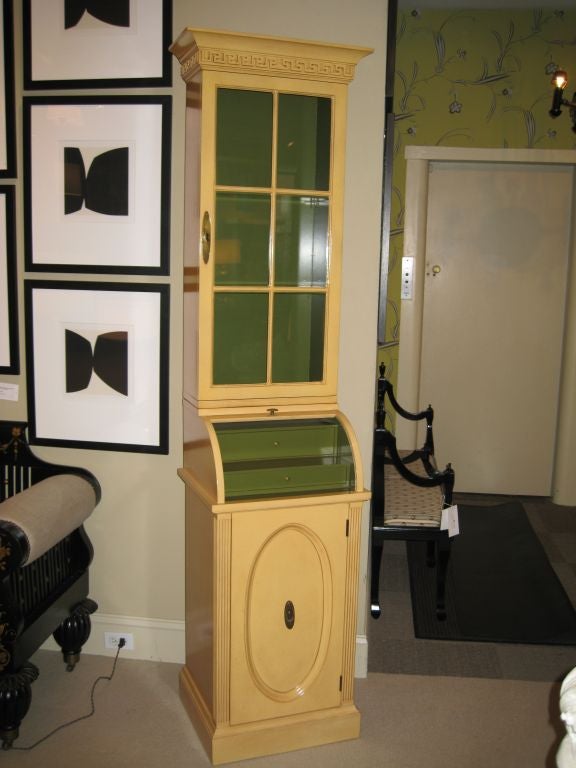 Pair of Roll Top Etegeres by Johnson