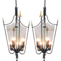 Pair of Italian Tole Lanterns 7