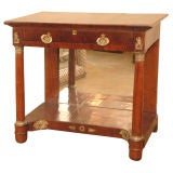 19th Century Empire Cabinet with Mirror Back