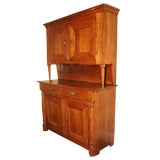 Antique Charles X Cherry Wood Buffet a Duex Corps