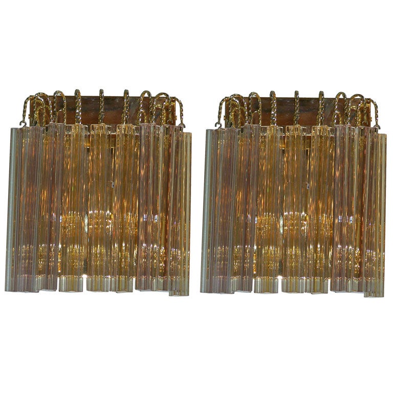 Pair of Italian Sconces, 1960s For Sale