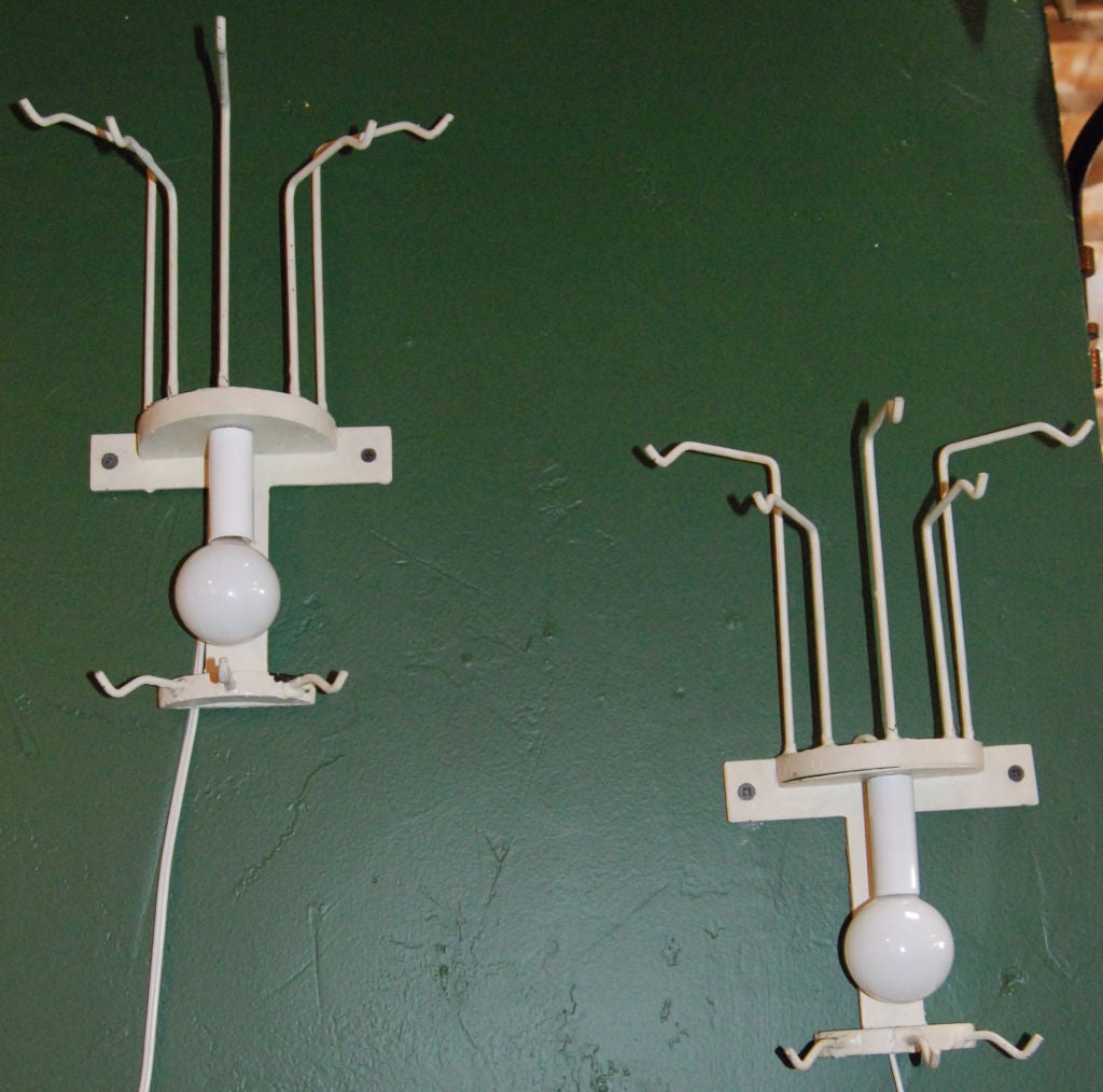 Mid-Century Modern Pair of Italian Sconces For Sale