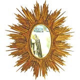 GILDED SUNBURST MIRROR