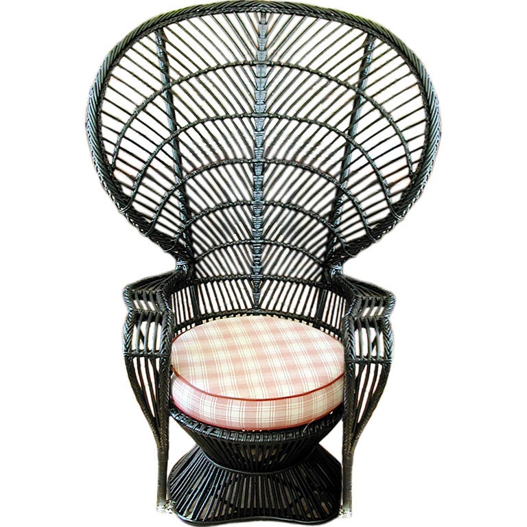 WICKER "PEACOCK" CHAIR
