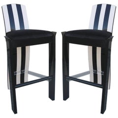 A Pair of Memphis Style Barstools