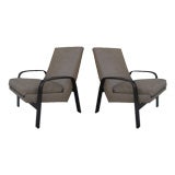 Pair of 1950s Armchairs by Joseph Andre Motte