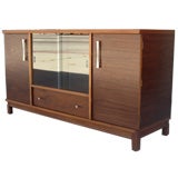 Walnut 1950s Buffet Show Case