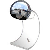 Curved Lucite Office Lamp