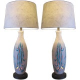 Vintage Pair of Ceramic Lamps