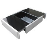 1970s Square Coffee Table Bar Att. to  Vico Magistretti