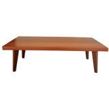Mahogany Massiv Coffee Table in the Manner of Charlotte Perriand