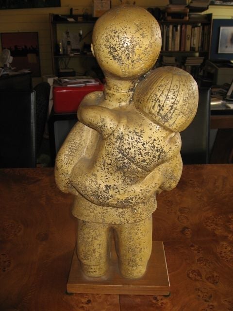 Adorable Ceramic Statue signed Leroy Benjamin