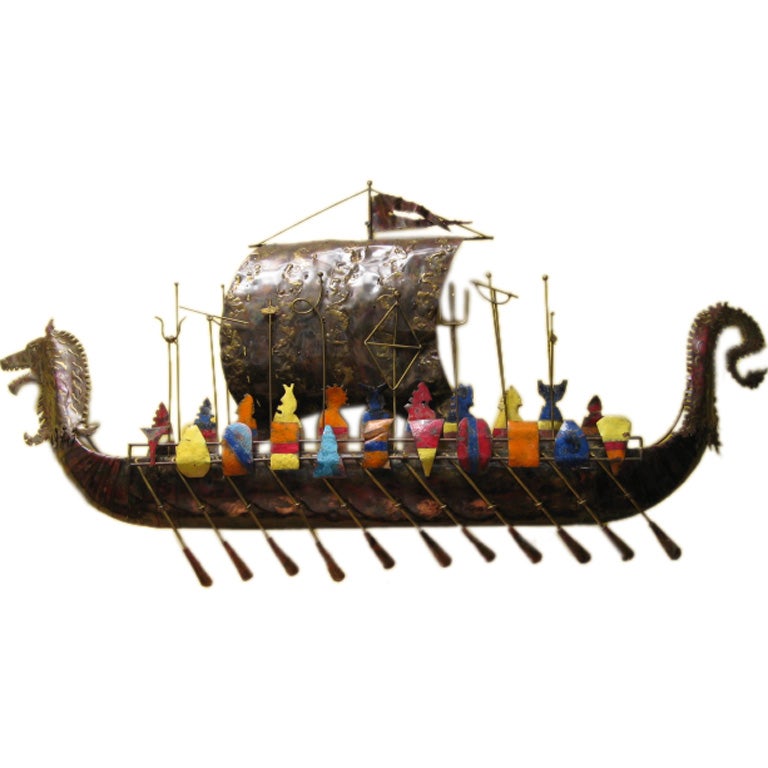 Viking Boat by Curtis Jere