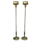 Pair of Brass Torcheres