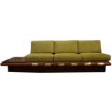 Sofa with Slate Top Side Table