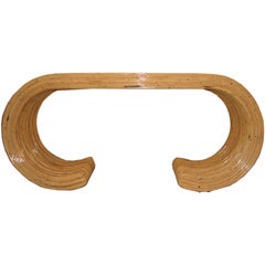 Bamboo Scroll Table Console