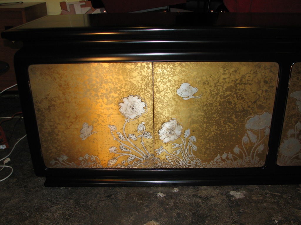 American Stunning Asian Modern Sideboard in the style of James Mont
