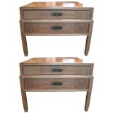 Pair of Bleached Oak End Tables