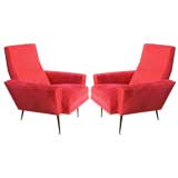 Pair of French 50s Chairs by Erton